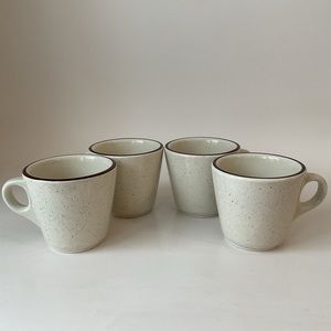 Schmidt Porcelana Cream Porcelain China Coffee Cups Mugs Brasil Restaurant Ware